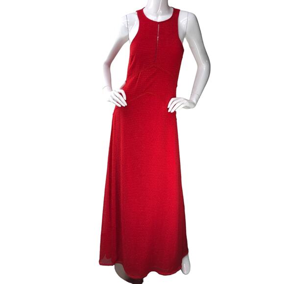 House of Harlow 1960 x Revolve Womens Size S Allegra Maxi Dress Gown Racing Red - Picture 14 of 16